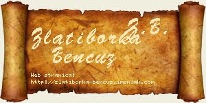 Zlatiborka Bencuz vizit kartica